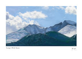 Long’s Peak with snow by Julia Taylor